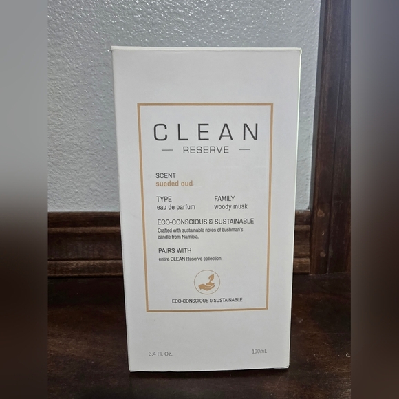 CLEAN SUEDED OUD RESERVE BLEND 3.4 OZ 100 ML EAU DE PARFUM NEW IN BOX - Picture 2 of 3